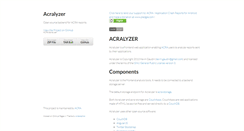 Desktop Screenshot of acralyzer.com